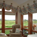Before and After:  Challenging Arched Window Valance