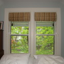 Before and After:  Bedroom Roman Shade