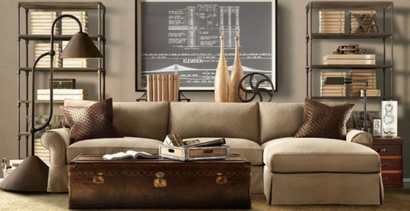 steampunk living room