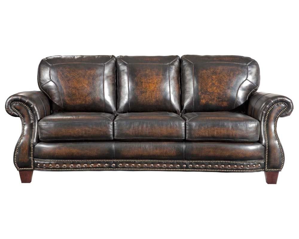 broyhill leather sofa