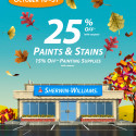 Sherwin Williams Paint Sale – Fall 2013