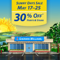 Sherwin Williams Sunny Days Paint Sale 2015