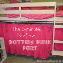 No-Sew Bunk Bed Fort:  A Great, Inexpensive Idea!