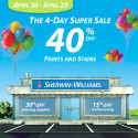 Sherwin Williams Spring Paint Sale – April 20-23, 2012
