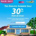 Sherwin Williams Endless Summer Paint Sale – August 26-September 3, 2012
