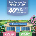 Sherwin Williams Spring Paint Sale 2015